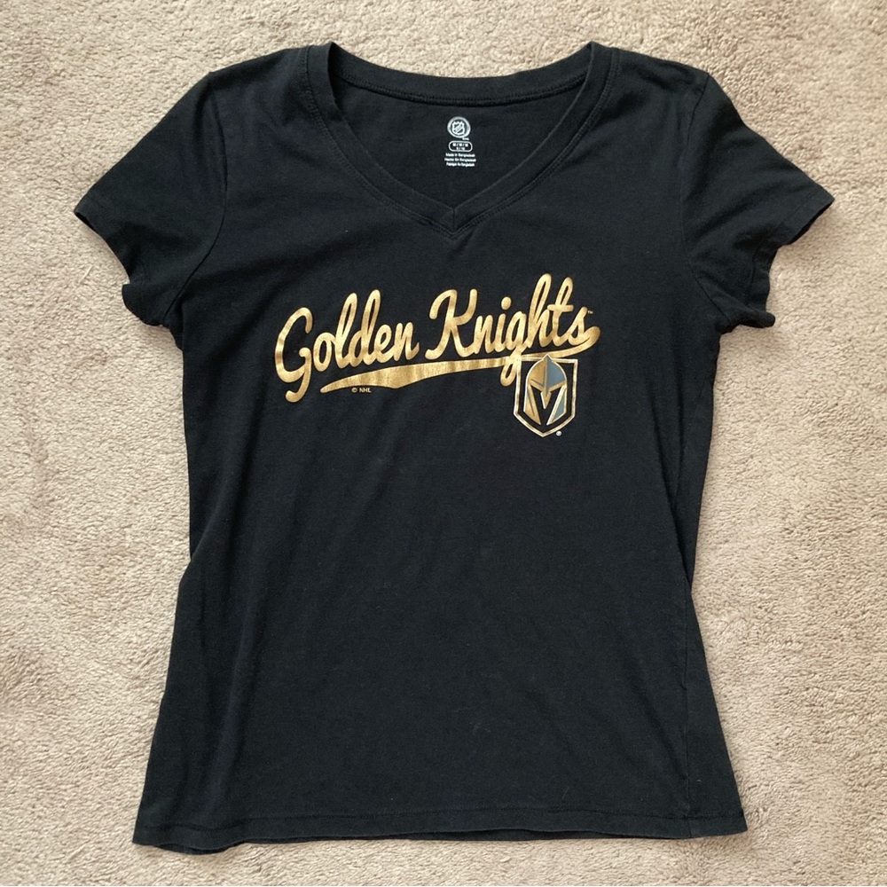 NHL black Vegas Golden Knights hockey tshirt size medium